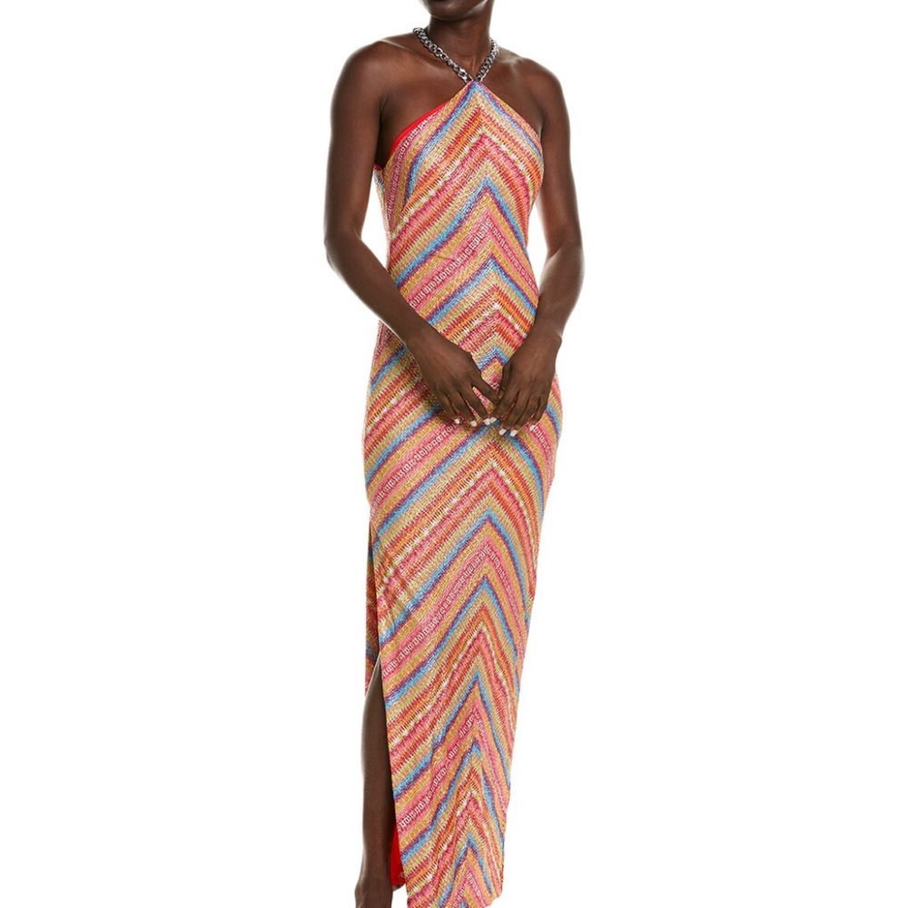 Liv Foster foil knit column dress NWT size 6